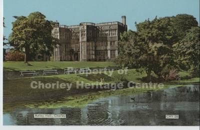 Astley Hall with Lake in foreground