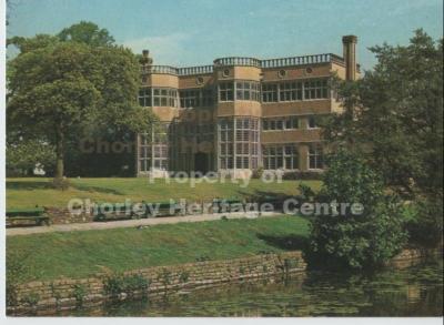 Astley Hall with Lake in foreground